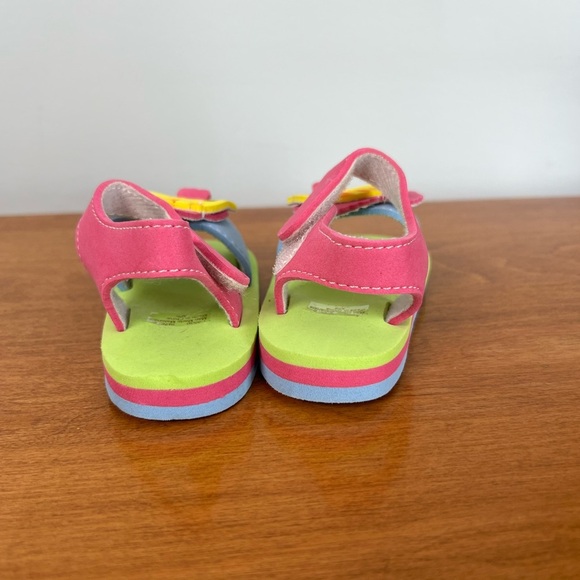Fish Colourful Sandals for Summer Foam Size 2 Girls - Picture 3 of 6